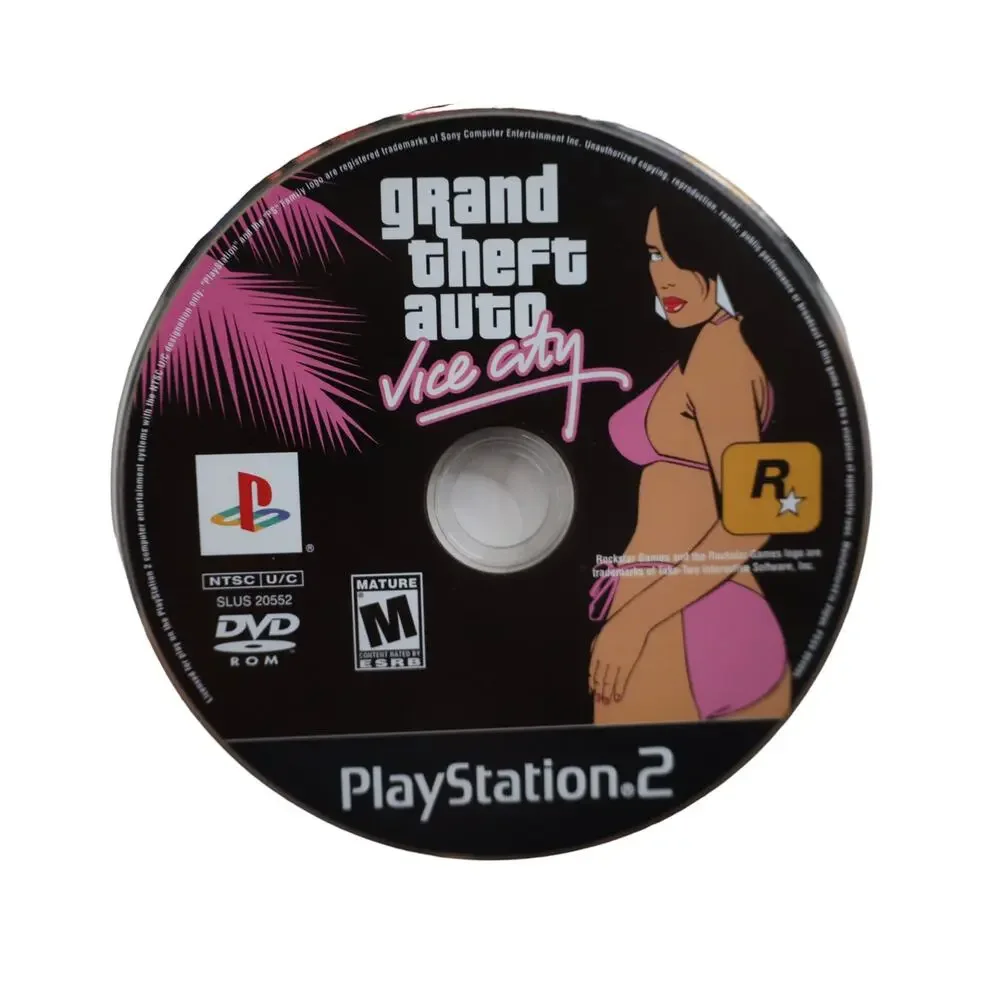 Vintage PlayStation 2 Grand Theft Auto Vice City video Game